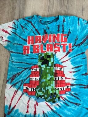 Minecraft Creeper Tie Dye Tee